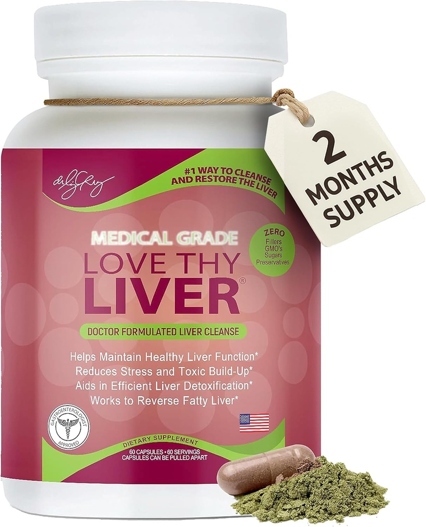 Dr. Liz Cruz elsker din lever - lever rense Detox & reparation, lever kosttilskud med enzymer, urter, & ernæringsmæssige ingredienser, lever kosttilskud i Veggie kapsler, 60 tællinger