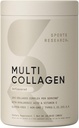 Sports Research Multi Collagen Protein Powder (Type I, II, III, V, X) with Hyaluronic Acid + Vitamin C | 5 Types of Food Based Collagen, 30 Servings (Unflavored)