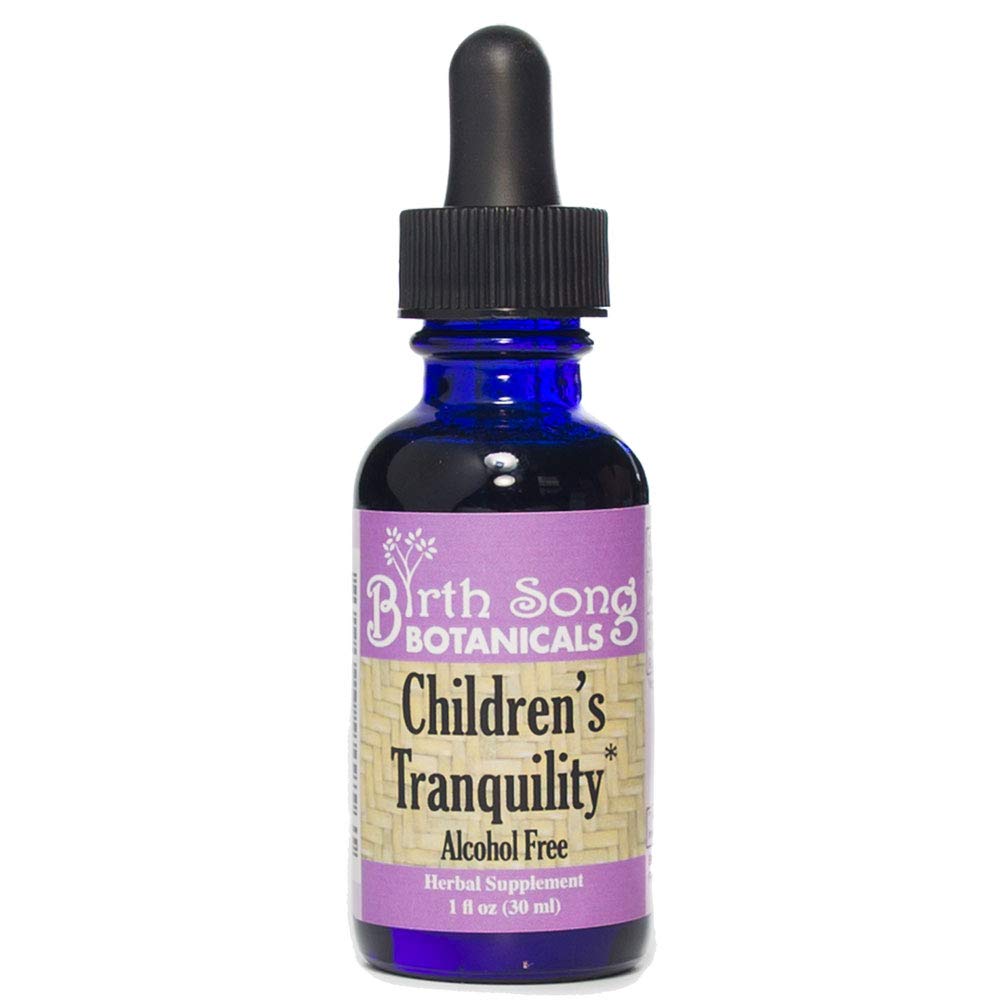 Birth Song Botanicals Children's Tranquility Tincture, Herbal Supplement with Valerian Root and Chamomile, 1oz Bottle Children's Herbal Immune Support, 1oz