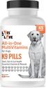 K9 piller - Multivitamin til hunde - Hund tillæg & Vitamin til små, mellemstore & store hunde (45 greve)