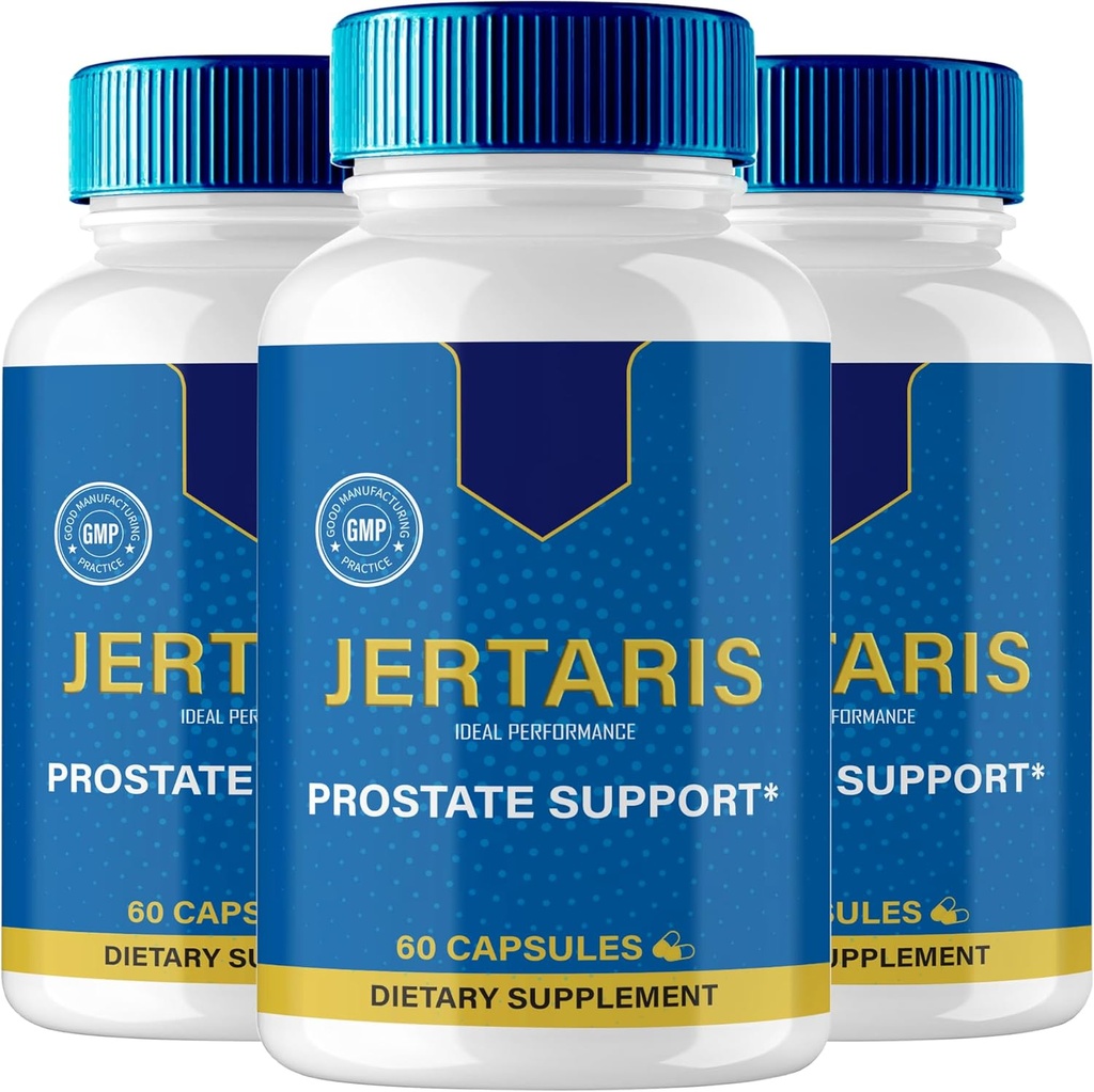 IDEAL YDEEVNE Jertaris Kapsler, Jertaris Prostata Health Supplement Pills - Ekstra Styrke, Jertaris Understøtter Prostata Heath All Natural Formel, Jerta RIS Kapsler, Jer Taris Anmeldelser (3 Pack)