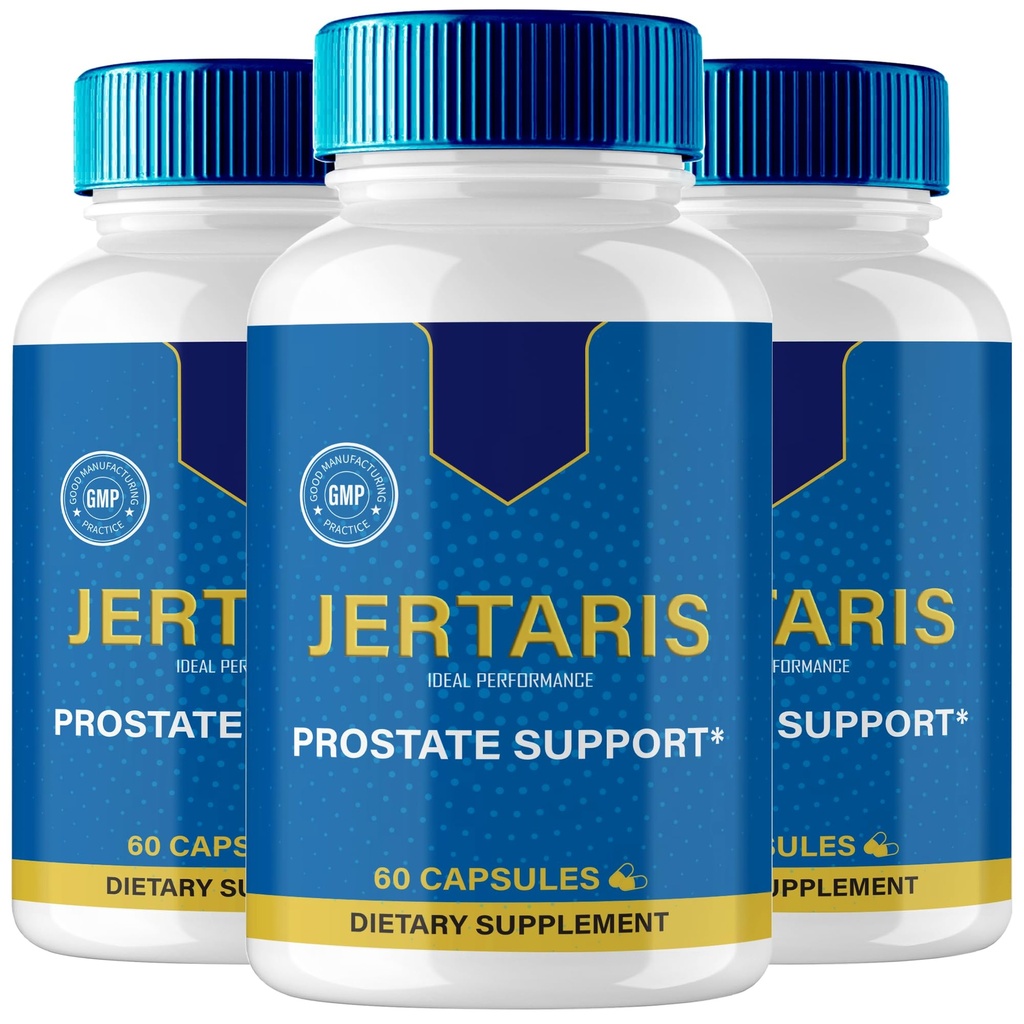 IDEAL YDEEVNE Jertaris Kapsler, Jertaris Prostata Health Supplement Pills - Ekstra Styrke, Jertaris Understøtter Prostata Heath All Natural Formel, Jerta RIS Kapsler, Jer Taris Anmeldelser (3 Pack)