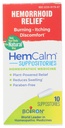 Boiron HemCalm supppositions for hæmoride Relief of Pain, Kløe, Hævelse eller ubehag - 10 Greve