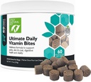 Kun Natural Pet Ultimate Daily Vitaminer - Komplet Multivitamin supplement til hunde Balanceret Sundhed & Vitality - Senior Small & Large Canine Food Immunitet fordøjelsesstøtte -60 Soft Chews (pakke med 1)