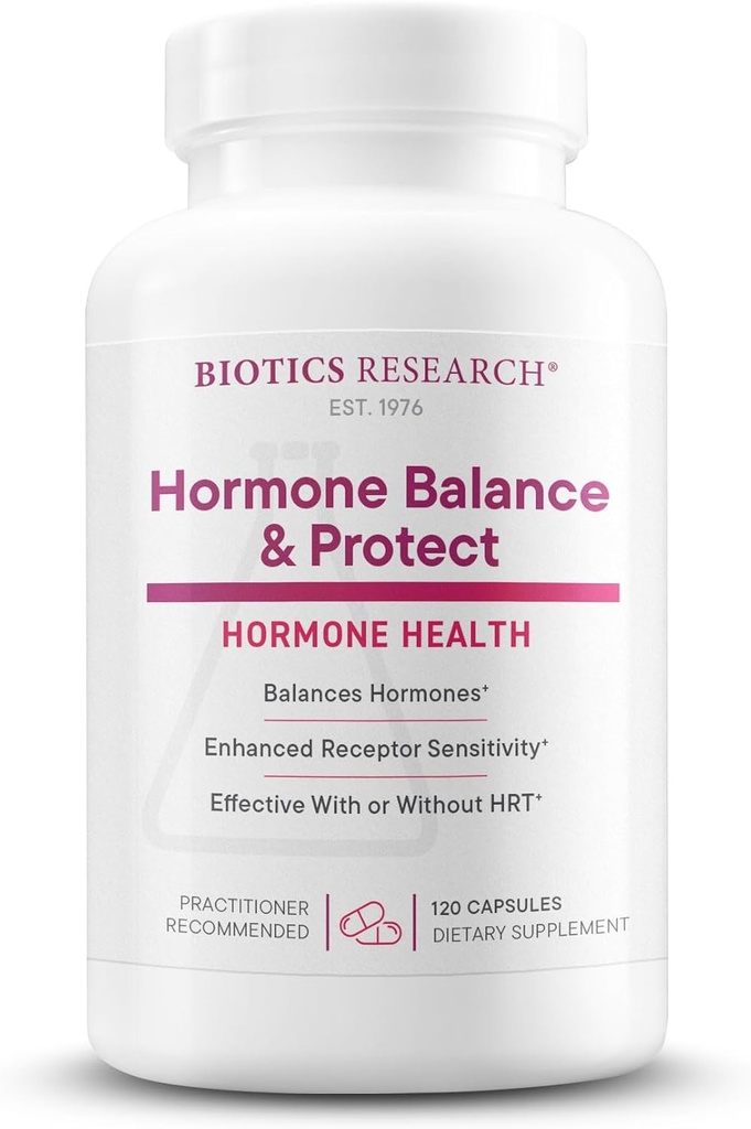 Biotics Research Hormone Balance and Protect - Formuleret af Dr. Lindsey Devaki Berkson, Hormone Expert. PABA, Milk Thistle, Broccoli Seed Extract 120 Kapsler