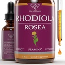 Rhodiola Rosea Tinktur - Rhodiola - Rhodiola Extract - for Energi, Stamina, Kognitiv Support & meget mere - Energitilskud - Rhodiola Tinktur - Rhodiola Supplement - (1)