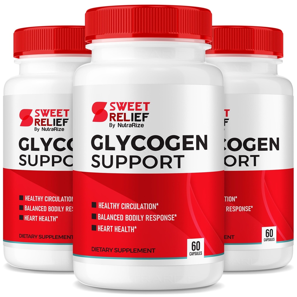 NutraRize (Pack of 3 Sweet Relief Glycogen Support - Blood Vessel Cleaner, Capsules, Advanced Formula for Overall Wellness, Reviews (180 Capsules)