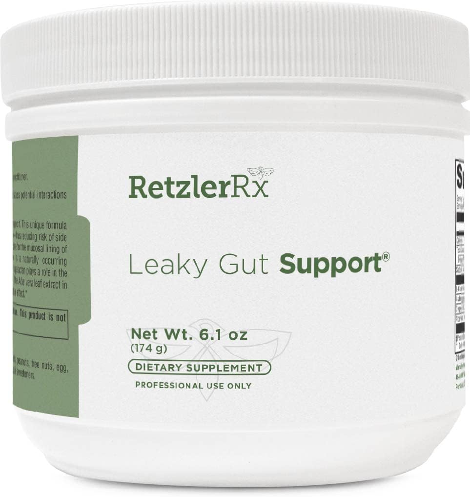 HormoneSynergy Leaky Gut Support - 178 gm Powder (30 Serving) - Understøtter Gut Health -L Glutamin Powder med lakrids, Aloe Vera Extract, Arabinogalactan for GI Health (6.1 oz)