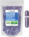 XPRS Nutra Størrelse 0 Tomme kapsler - 500 Tomme Gelatine kapsler - Piller gør det - Pure Bovin Pill Gel Caps til Do- It- Yourself Kosttilskud (Pearl Purple)