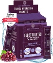 KEY NETRIENSER Electrolytes Powder Packets - Fruity Grape 40 Pack Hydration Packets - Travel Hydration Powder - Ingen sukker, Ingen kalorier, Gluten Free - Made in USA
