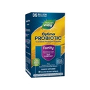 Naturens måde Fortify Optima Probiotic for voksne, 35 Millioner levende kulturer, 15 Stammer, Understøtter fordøjelsesbalance og immunforsvar *, Ingen køling påkrævet, 30 kapsler (emballage maj Vary)