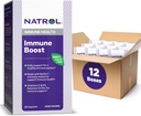 Natrol immun boost kapsler, immunstøtte, Lavet med EpiCor klinisk testet, omfatter Vitamin C, D3, Selen og zink, 30 Greve (pakke med 12)