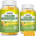 Sugar Free Creatinine monohydrat Supplement Gummies for mænd og kvinder Creatinine monohydrat med Magnesium & vitamin B12 For muskel styrke & vækst, Energy Boost, Pre- workout Supplementm, 120 Counts