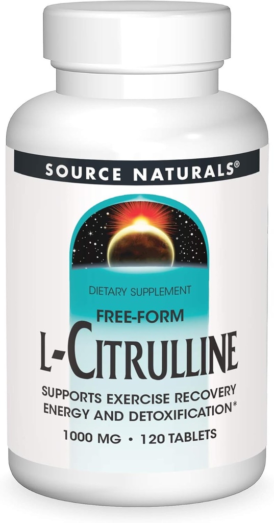 Source Naturals L- Citrullin 1000mg - Nitrisk Oxcide Booster - 120 tabletter