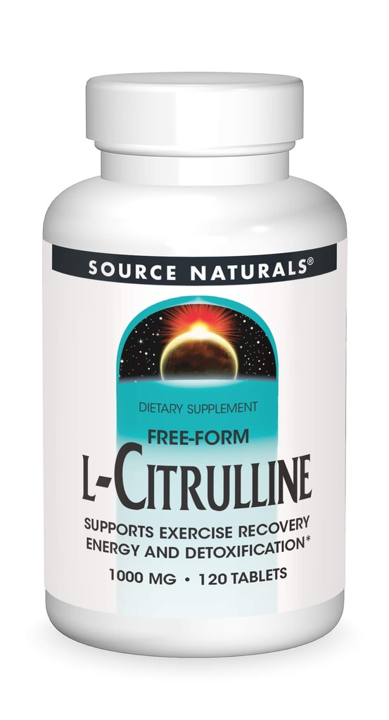 Source Naturals L- Citrullin 1000mg - Nitrisk Oxcide Booster - 120 tabletter