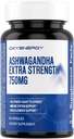 OxyEnergy Ashwagandha Extra Strength- 750mg- Stress Relief- Immun & Energy Support - Gluten, Dairy & Soy Free - 60 kapsler