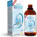 IBShield Tincture 100ml • 124; 6 + 3 = 9 urter • 124; IBis Amara, pebermynte, kamille, Lemon Balm, Caraway, Licorice, Angelica, Celandine & Marys Thistle • 124; Original Herbal Formel Understøtter fordøjelsesbesvær