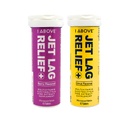 1ABOVE Jet Lag Relief Effervescent Multivitamin med Pycnogenol Travel Supplement for hydrering, energi, immunforsvar - Flyvevæsentlige - Bundle Citrus 10ct & Berry 10ct