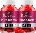 PureXKeto ACV Gummies Dietary Supplement - PureX Keto Keto ACV Gummies with Apple Cider Vinegar & Pomegranate Juice, Pure X Keto Gummies Reviews, Advanced Weight Management (2 Pack - 120 Gummies)