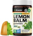 BIO KRAUTER Lemon Balm Gummies - 1500 mg Styrke - 60 Veganske tykkere - Calmness Support - Lemon Balm Leaf Extract - Gelatine-fri