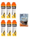 Videnskab i Sport GO Isotonic Energy Gels - 6 x 60ml pakker Bundle med Elastisk No- Tie Shoe Lates. Vegansk, Lactose fri, Gluten fri, Hvede fri, Nut fri, SOYA fri (Orange)