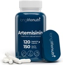 LongLifeNutri Artemisinin 150mg - Extracted from Sweet Wormwood, 120 Vegetariske Kapsler, Organic Artemisia Annua Supplement for Daily Detox, 4-Måneders Supply, GMP Certified, Made in USA