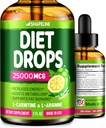 Diet Drops - Appetite Suppressant for Kvinder & Mænd - Lavet i USA - Natural Metabolisme Booster - Diet Drops med Garcinia Cambogia, L- Arginin & L- Glutamin 2 Fl Oz