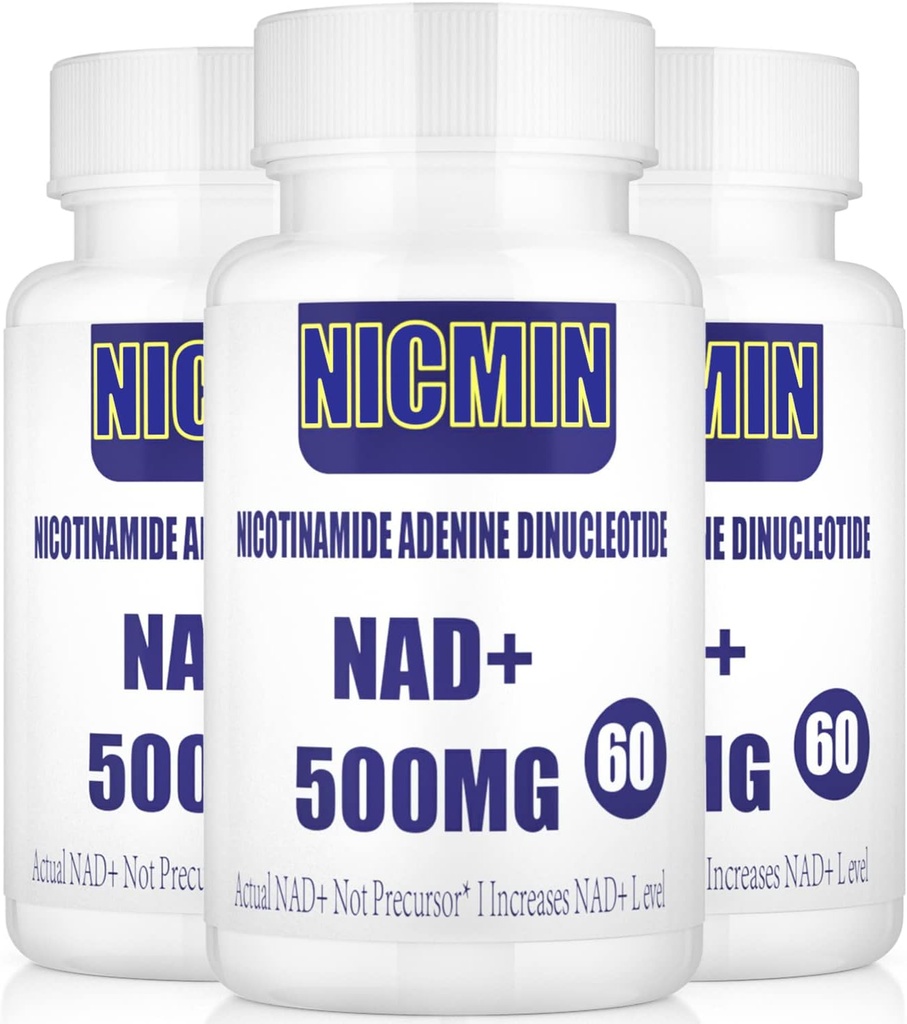 Liposomal NAD + 500 mg med TMG 300 mg, faktisk NAD + tillæg (ikke en prækursor) Mere effektiv end NMN, Nicotinamid Riboside Alternativ for Cell Energy, sund aldring og muskel reparation 180 kapsler