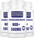 Liposomal NAD + 500 mg med TMG 300 mg, faktisk NAD + tillæg (ikke en prækursor) Mere effektiv end NMN, Nicotinamid Riboside Alternativ for Cell Energy, sund aldring og muskel reparation 180 kapsler