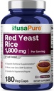 NusaPure Red Yeast Rice 1800mg 180 Veggie Kapsler (ikke- GMO, Vegan)