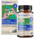 Motherlove Morning Sygdom Blend (60 Liquid caps) Urte Supplement til Morning Sygdom Relief - Vegan, Non- GMO, Økologiske Urter, Kosher, Soy- Free