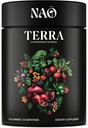 Terra Supergreens Gummies - 18 Superfood Ingredienser med Spirulina, Chlorella, Gurkemeje, Reishi & Ashwagandha - Daily Antioxidant, Detox & immunsupport Supplement - Vegan, Non- GMO, Lavet i USA