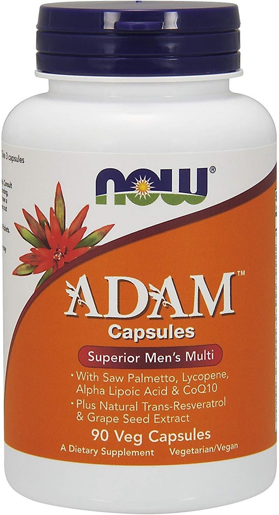 Now Foods ADAM Superior Mænd Multiple Vitamin, Vegcaps 90 ea