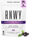25g Acai Protein + 5g Creatin Powder, Vegan Plant- baseret protein med fordøjelige enzymer til at bygge & Recover, 21 Servere