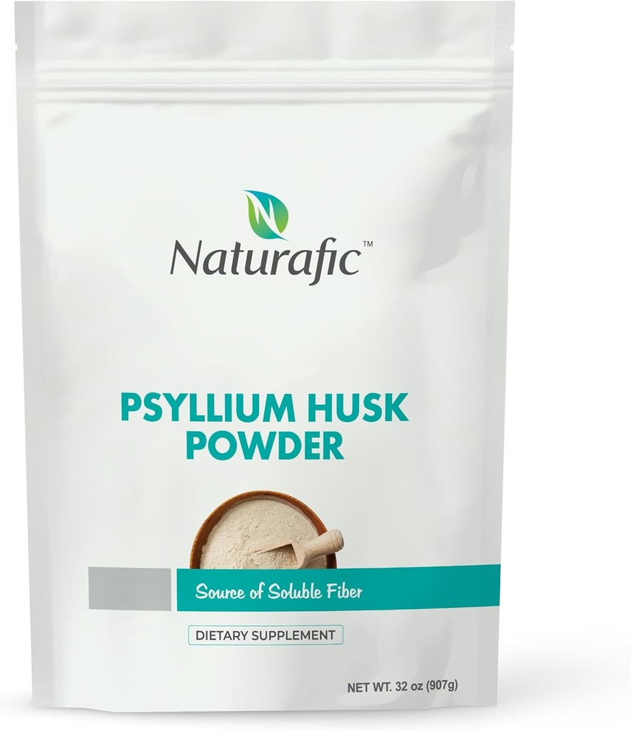 Psyllium Husk Powder Unflavored - fordøjelsesfibre supplement for tarm regelmæssighed & Gut sundhed - ikke-GMO, Gluten- fri, Vegan, Keto Friendly - 32oz