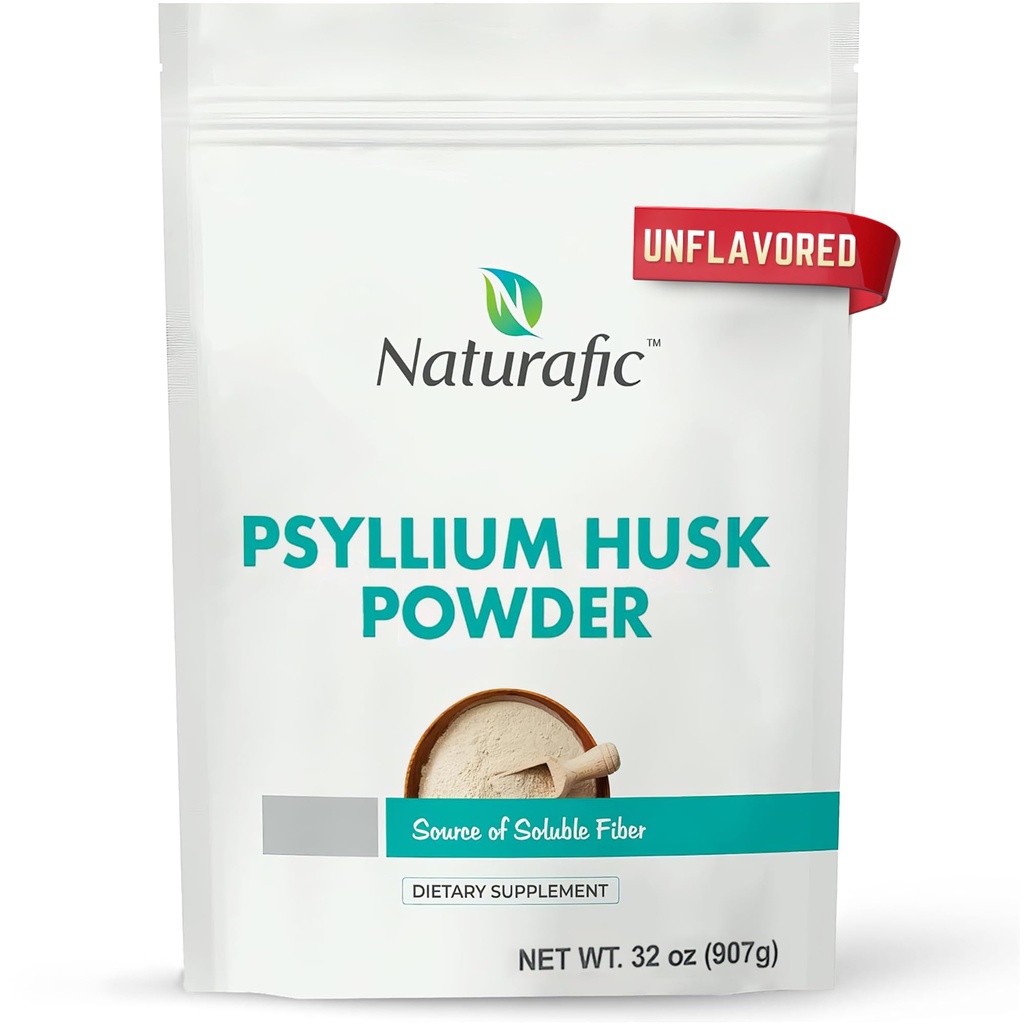 Psyllium Husk Powder Unflavored - fordøjelsesfibre supplement for tarm regelmæssighed & Gut sundhed - ikke-GMO, Gluten- fri, Vegan, Keto Friendly - 32oz