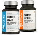 LES Labs Cortisol og Metabolic Health Support Duo - Supplement til Cortisol Balance og Thyroid Support - 60 + 60 kapsler