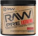 RAW Preworkout Extreme Mead124; High Stimulant Preworkout Powder Drink, Extreme Energy, Focus og Endurance Booster 124; Eksplosiv Styrke og pumpe under træning for Max Gains 124; Fruit Burst (30 Servere)
