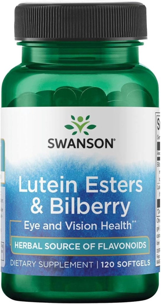 Swanson Lutein & Bilberry 6 / 20 Milligram 120 Sgels