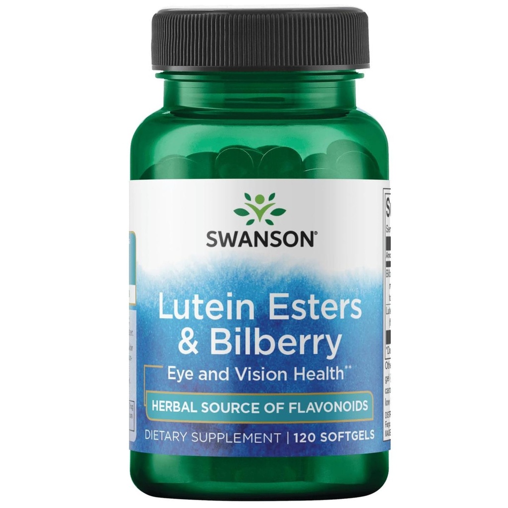 Swanson Lutein & Bilberry 6 / 20 Milligram 120 Sgels