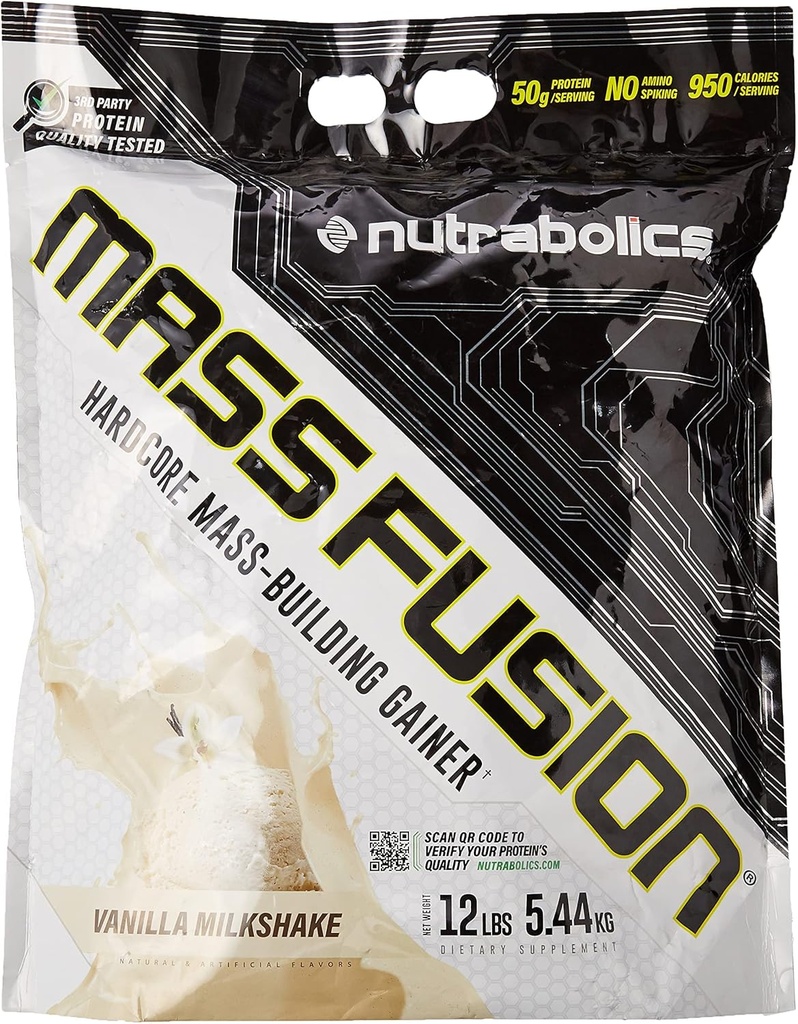 Nutrabolics Mass Fusion (Vanilla Shake, 12 Ib (29 Servere))