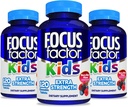 Focus Factor Kids Extra Strength Daily Chewable for Brain Health Support, 120 Count - Vitaminer til børn - Kvalitetsformel - Gluten & Dairy Free Supplements for Children (3 Pack)