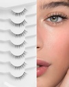 Naturlige Lys Naturlige Eyelases Kort Eyelases Naturlige Udseende Falske Eyelases Wispy Eye Lass 10mm Små Bletter Fake Lass K50