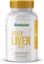 Daily Lever Plus Lever Note 124; 60 kapsler Lever Cleanse Detox & Support Supplement med mælk tidsel, Mælketidsel, Mælkebøtte, gurkemeje, Artiskok til forbedret leversundhed & reparation - Ideel til daglig brug
