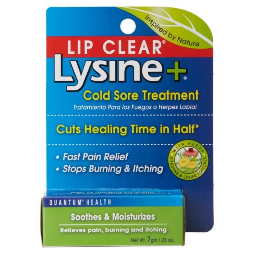 Lip Clear Lysin + Cold Sore Treatment 0, 25 oz (pakning med 3)