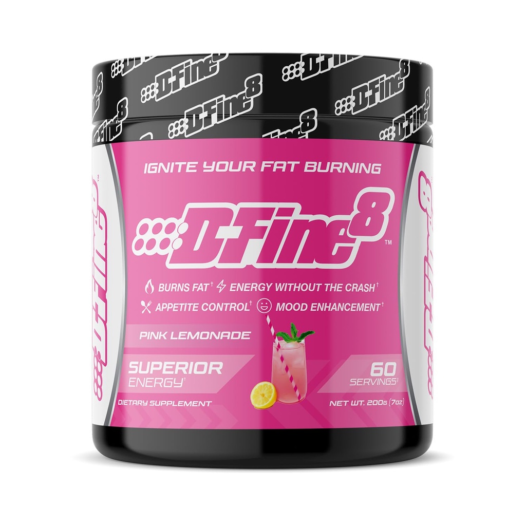 Termogen pre- workout Energy Powder & Shredding Supplement, Boost Energy Mood & Focus, Sugar Free, Indeholder Senactiv, Endurance, 300mg koffein, N- Acetyl- L- Tyrosin (Pink Lemonade)