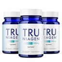 TRU NIAGEN Patenteret NAD supplement til anti-aging og celle regeneration, 300mg Niagen, 30 Servere â 124; Understøtter cellular energi, hjerne, muscular against 124; Nicotinamid Riboside (NR) Tag 1 Daglig Shape 124; 3 Flasker