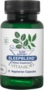 Vitanica SleepBlend - Støtte til søvn og afslapning for kvinder - Urtetilskud med Melatonin, Valerian Root, vitamin B2 & B12 & Magnesium - Pro Logo - 15 Veganske Caps