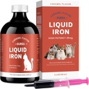 Iron Supplements for Cats - Flydende Jern til Anæmi med Kat Vitaminer, Støtte Iron Niveauer, Promote Red Cell, Boost Energy og Vitality i Kat Sundhed, 3.4oz (100ml)