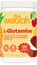 Wellah L- Glutamin Powder Tropical Punch (50 Servere) - 5g L- Glutamin Per Servering, sødet med Stevia